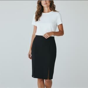 Poleci Black XS Midi Skirt